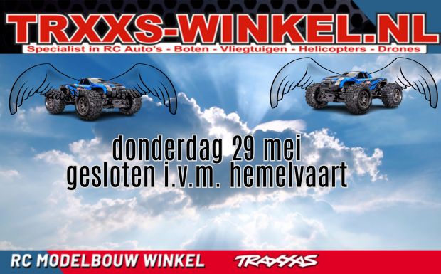 Hemelvaart gesloten